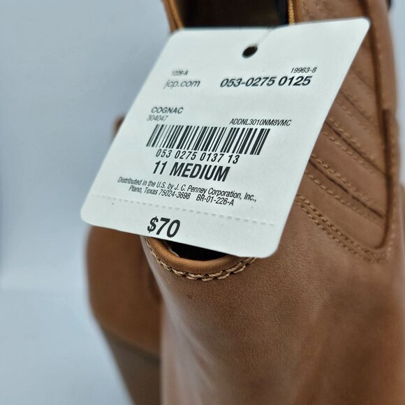 NWT A.N.A Cognac Ankle Booties With Memory Foam Womens Size 11M - Picture 4 of 9